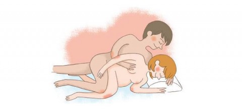 Postura sexual: La penetración de costado (Especial embarazadas)