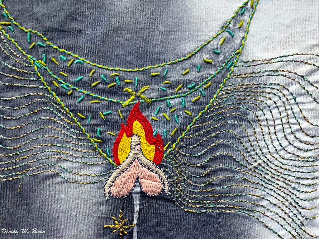 Romantizar el sexo Bordado por Denisse Martínez Bucio