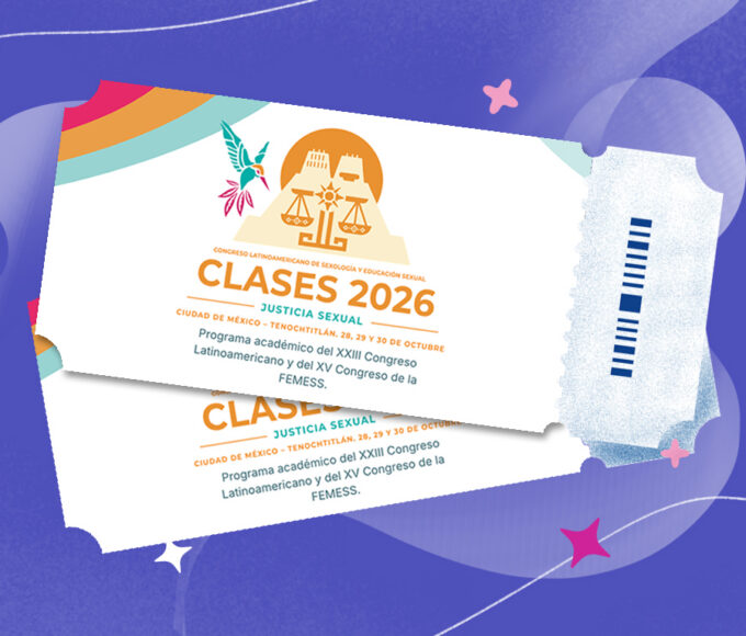 Ilustración de boletos con la imagen promocional del congreso CLASES 2026