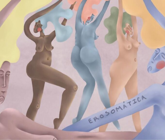 Ilustración de cuerpos libres en movimiento